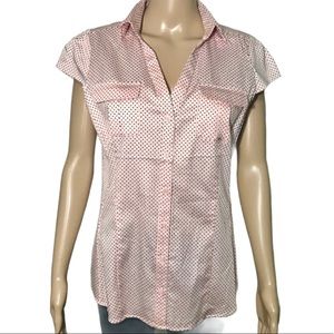 NY&C Pink & Black Dotted Top NWT